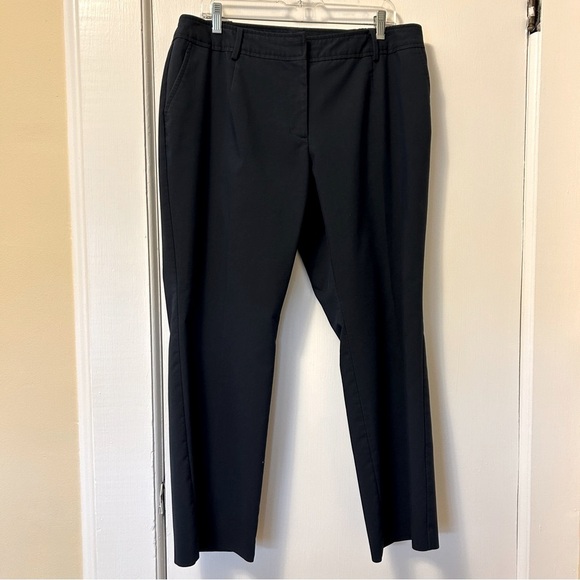 Talbots Heritage Pants Navy Blue Straight Leg Stretch Plus size 16 W Petite - Picture 5 of 16